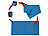 PEARL Mikrofaser-Handtuch mit Tasche, schnell trocknend, 30 x 60 cm, blau PEARL Mikrofaser-Handtücher