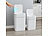 infactory 2er-Set Sensor-Mülleimer aus Kunstoff, 12 und 16 Liter infactory Kunststoff-Mülleimer mit Sensoren