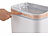 infactory 2er-Set Sensor-Mülleimer aus Kunstoff, 12 und 16 Liter infactory Kunststoff-Mülleimer mit Sensoren