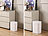 infactory 2er-Set Sensor-Mülleimer aus Kunstoff, 12 und 16 Liter infactory Kunststoff-Mülleimer mit Sensoren