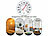 infactory 2er-Set Bimetall-Thermometer für innen & außen, Temperatur in °C & °F infactory Bimetall-Thermometer