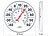 infactory 2er-Set Bimetall-Thermometer für innen & außen, Temperatur in °C & °F infactory Bimetall-Thermometer