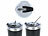 Rosenstein & Söhne 4er-Set Doppelwandiger Isolierbecher, schwarz, 600 ml, Edelstahl Rosenstein & Söhne Doppelwandige Isolierbecher
