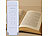 PEARL 2er-Set klappbare Akku-LED-Leselampen mit Clip, 200 mAh, dimmbar PEARL Akku-betriebene Buch-Leseleuchte