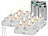 Lunartec 16er-Set LED-Akku-Teelichter mit USB-Ladestation, Fernbedienung, Timer Lunartec  