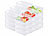 Rosenstein & Söhne 24er-Set Kühlschrank-Organizer, stapelbar, in 3 Größen, BPA-frei Rosenstein & Söhne Kühlschrank-Organizer-Sets