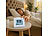 PEARL Funk-Wecker mit Snooze-Funktion,Datum-,Wochentag- & Temperaturanzeige PEARL Funk-Wecker mit Thermometern