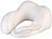 newgen medicals Ergonomisches Nackenkissen aus Memory-Schaum im 3-teiligen Reise-Set newgen medicals Memory-Foam-Nackenhörnchen