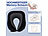 newgen medicals Ergonomisches Nackenkissen aus Memory-Schaum im 3-teiligen Reise-Set newgen medicals Memory-Foam-Nackenhörnchen
