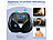 newgen medicals Ergonomisches Nackenkissen aus Memory-Schaum im 3-teiligen Reise-Set newgen medicals Memory-Foam-Nackenhörnchen