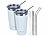 Rosenstein & Söhne 2er-Set Doppelwandiger Isolierbecher, weiß, 600 ml, Edelstahl Rosenstein & Söhne 