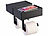 infactory 2er-Set Toilettenpapierhalterungen mit Feuchttücherbox, ohne Bohren infactory Toilettenpapierhalterungen mit Feuchttücherbox, ohne Bohren, zum Kleben
