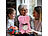 infactory Rosenbär aus künstlichen Rosen, pink, mit Geschenkbox infactory Rosenbären