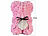 infactory Rosenbär aus künstlichen Rosen, pink, mit Geschenkbox infactory Rosenbären