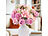 infactory 2er-Set künstliche Blumensträuße mit Stiel für DIY-Blumenarrangements infactory Künstliche Blumensträuße