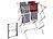 PEARL 2er-Set Ausziehbarer Teleskop-Scheren-Wäscheständer, klappbar, 8 m PEARL Ausziehbare Scheren Wäscheständer, klappbar, 6 Ebenen, 8 m Trockenstange