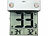 infactory 4er-Set digitale Fensterthermometer, großes Display, Außentemperatur infactory Digitale Fensterthermometer, große Displays, Außentemperatur-Anzeigen