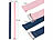 PEARL 2er-Set Universal-Finger-Handyhalterung aus Silikon, blau+pink, 210 mm PEARL Universal-Finger-Handyhalterungen