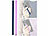 PEARL 2er-Set Universal-Finger-Handyhalterung, Silikon, blau + lila, 200 mm PEARL Universal-Finger-Handyhalterungen