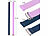 PEARL 2er-Set Universal-Finger-Handyhalterung aus Silikon, blau+lila, 210 mm PEARL Universal-Finger-Handyhalterungen
