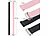 PEARL 2er-Set Universal-Finger-Handyhalterung, Silikon, schwarz+pink, 230 mm PEARL Universal-Finger-Handyhalterungen