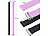 PEARL 2er-Set Universal Finger-Handyhalterung, Silikon, schwarz+lila, 230 mm PEARL Universal-Finger-Handyhalterungen