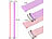 PEARL 2er-Set Universal-Finger-Handyhalterung, Silikon, pink + lila, 230 mm PEARL Universal-Finger-Handyhalterungen