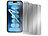 Somikon 4er-Set Schutzfolien aus gehärtetem Glas,iPhone 15 Pro Somikon Schutzfolien aus gehärtetem Glas mit Anti-Spy-Schutz für iPhone, inkl. Installations-Werkzeug