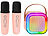 auvisio 2er set Karaoke-Maschine mit 2 Mikrofonen,RGB-LEDs,Bluetooth,USB,micro auvisio Karaoke-Maschine mit Mikrofon, MP3-Player und Bluetooth 