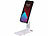 Callstel Verstellbare Universal-Handy- & Tablethalterung, klappbar, rutschfest Callstel Faltbare Tisch-Handyhalterungen 