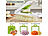Rosenstein & Söhne 16in1-Gemüseschneider, Gemüsehobel, Wüfelschneider, Schredder und mehr Rosenstein & Söhne Obst- & Gemüseschneider 