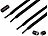 Speeron 8er-Set elastische Universal-Schnürsenkel ohne Binden, 100 cm, schwarz Speeron Schnürsenkel mit Schnellverschluss 