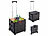 Xcase Klappbarer Einkaufstrolley, Teleskop-Griff, Deckel, 2 Rollen, bis 35kg Xcase Klappbare Einkaufstrolleys mit Teleskop-Griff und Rollen