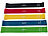 Speeron 5er-Set Widerstandsbänder, Latex, 5 Stärken, je 60 cm Länge, Tasche Speeron Widerstandsbänder