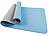 newgen medicals 4er-Set doppelseitige TPE-Yoga- & Gymnastikmatten, Tragegurt, 183x61cm newgen medicals Yoga- und Gymnastikmatten aus TPE