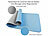 newgen medicals 4er-Set doppelseitige TPE-Yoga- & Gymnastikmatten, Tragegurt, 183x61cm newgen medicals Yoga- und Gymnastikmatten aus TPE