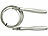 PEARL sports Fitness-Springseil, selbstverriegelndes Kugellagersystem, 3 m, silber PEARL sports Metall-Springseile