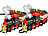 Playtastic 2er-Set Batteriebetriebene Züge mit Dampf, Sound und Licht, 210 cm Playtastic Elektrische Züge mit Dampf, Sound- und Licht-Effekten