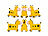 Playtastic 2er-Set aufblasbare Hüpftiere "Kuh" & "Giraffe",für Kinder ab 3 Jahren Playtastic Aufblasbare Hüpftiere