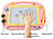 Playtastic 2er-Set Kinder-Magnet-Maltafel mit Magnetstift und 2 Stempeln, rosa Playtastic Maltafeln Zaubertafeln