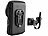 PEARL sports Wasserfeste Fahrrad-Smartphonetasche mit Regenhaube, bis 7", 360° PEARL sports Wasserfeste Fahrrad- und Motorrad-Smartphone-Tasche mit Regenhaube