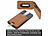 Xcase 2er-Set Kartenhalter für iPhone, MagSafe-kompatibel, schwarz & braun Xcase Kartenhalter-Wallet für iPhone mit MagSafe, klappbar, für 3 Karten