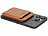 Xcase 2er-Set Kartenhalter für iPhone, MagSafe-kompatibel, schwarz & braun Xcase Kartenhalter-Wallet für iPhone mit MagSafe, klappbar, für 3 Karten