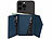 Xcase 2er-Set Kartenhalter & Geldbörse für iPhone, MagSafe, 4 Karten, blau Xcase Kartenhalter-Wallet für iPhone mit MagSafe, klappbar, für 3 Karten