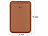 Xcase Kartenhalter für iPhone, MagSafe-kompatibel, 3 Karten, braun Xcase Kartenhalter Wallets mit Magsafe, braun, für bis zu 3 Karten kompatibel