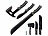 Semptec Urban Survival Technology Outdoor Survival Beil-Set inkl. Messer & Machete, 3 Gürtelscheiden Semptec Urban Survival Technology Outdoor-Survival-Sets mit Beil und Axt