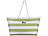 Xcase Wasserabweisende Strandtasche mit seitlicher Tasche, grün/weiß Xcase Strandtaschen