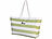 Xcase Wasserabweisende Strandtasche mit seitlicher Tasche, grün/weiß Xcase Strandtaschen
