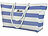 Xcase Wasserabweisende Strandtasche mit seitlicher Tasche, blau/weiß Xcase Strandtaschen