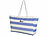 Xcase Wasserabweisende Strandtasche mit seitlicher Tasche, blau/weiß Xcase Strandtaschen